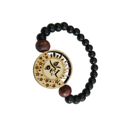 Happy Sun Onyx Beads Bracelet By Menjewell